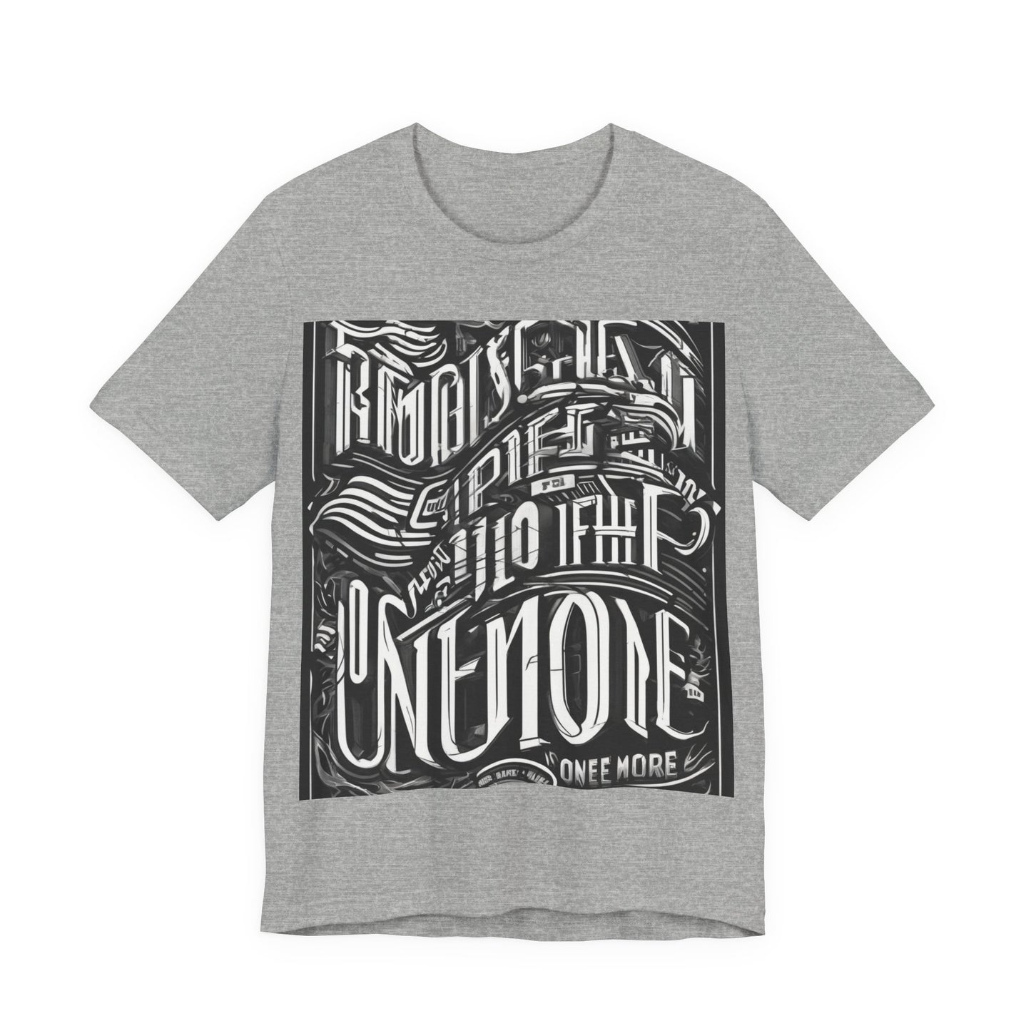 boostlete-mile-by-mile-type-one-more-split-line-art-0001 — Unisex Jersey Short Sleeve (B+C 3001)