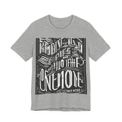 boostlete-mile-by-mile-type-one-more-split-line-art-0001 — Unisex Jersey Short Sleeve (B+C 3001)