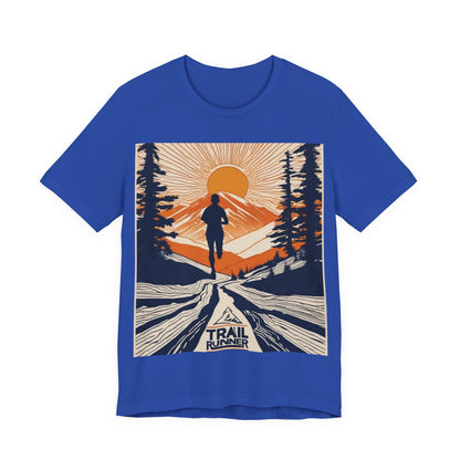 boostlete-iron-intent-scene-trail-glitch-badge-0100 — Unisex Jersey Short Sleeve (B+C 3001)