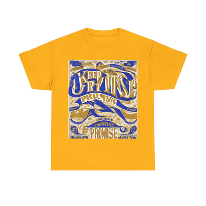 boostlete-am-crew-type-keep-the-promise-split-engraved-0101 — Unisex Heavy Cotton Tee (Gildan 5000)