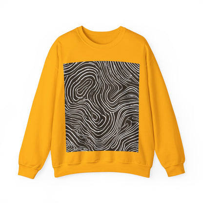 boostlete-field-day-pattern-topographic-badge-0307 — Unisex Heavy Blend Crewneck Sweatshirt (Gildan)