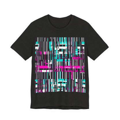 boostlete-am-crew-pattern-barcode-bold-0023 — Unisex Jersey Short Sleeve (B+C 3001)