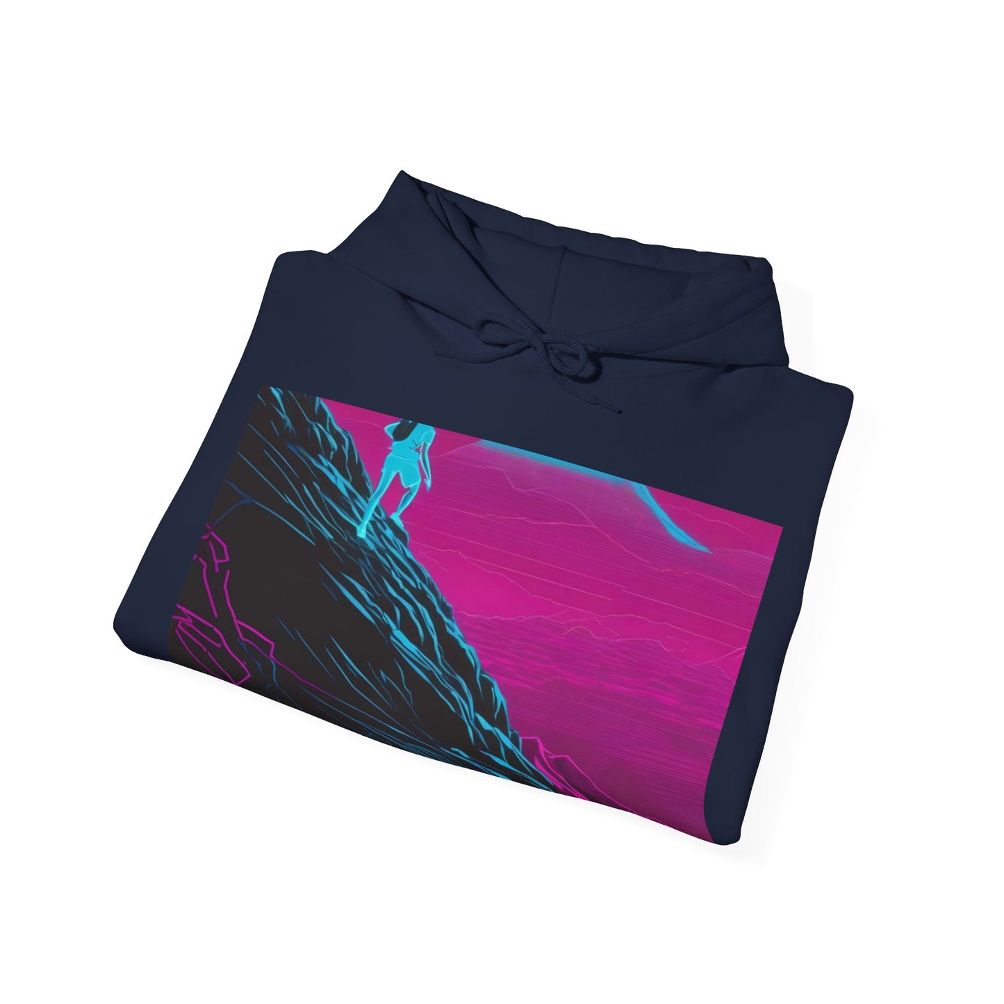 boostlete-boost-mode-scene-trail-neon-blueprint-0832 — Unisex Heavy Blend Hoodie (G18500)