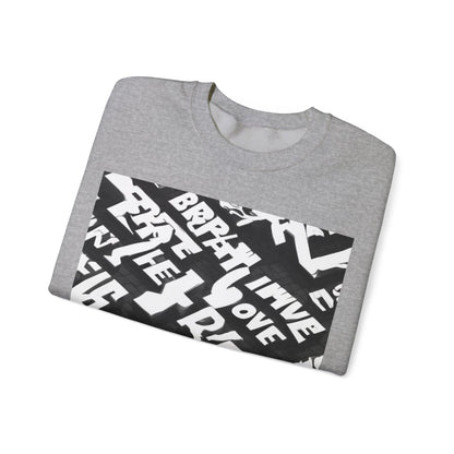 boostlete-pr-season-type-breathe-move-repeat-split-isometric-0017 — Unisex Heavy Blend Crewneck Sweatshirt (Gildan)