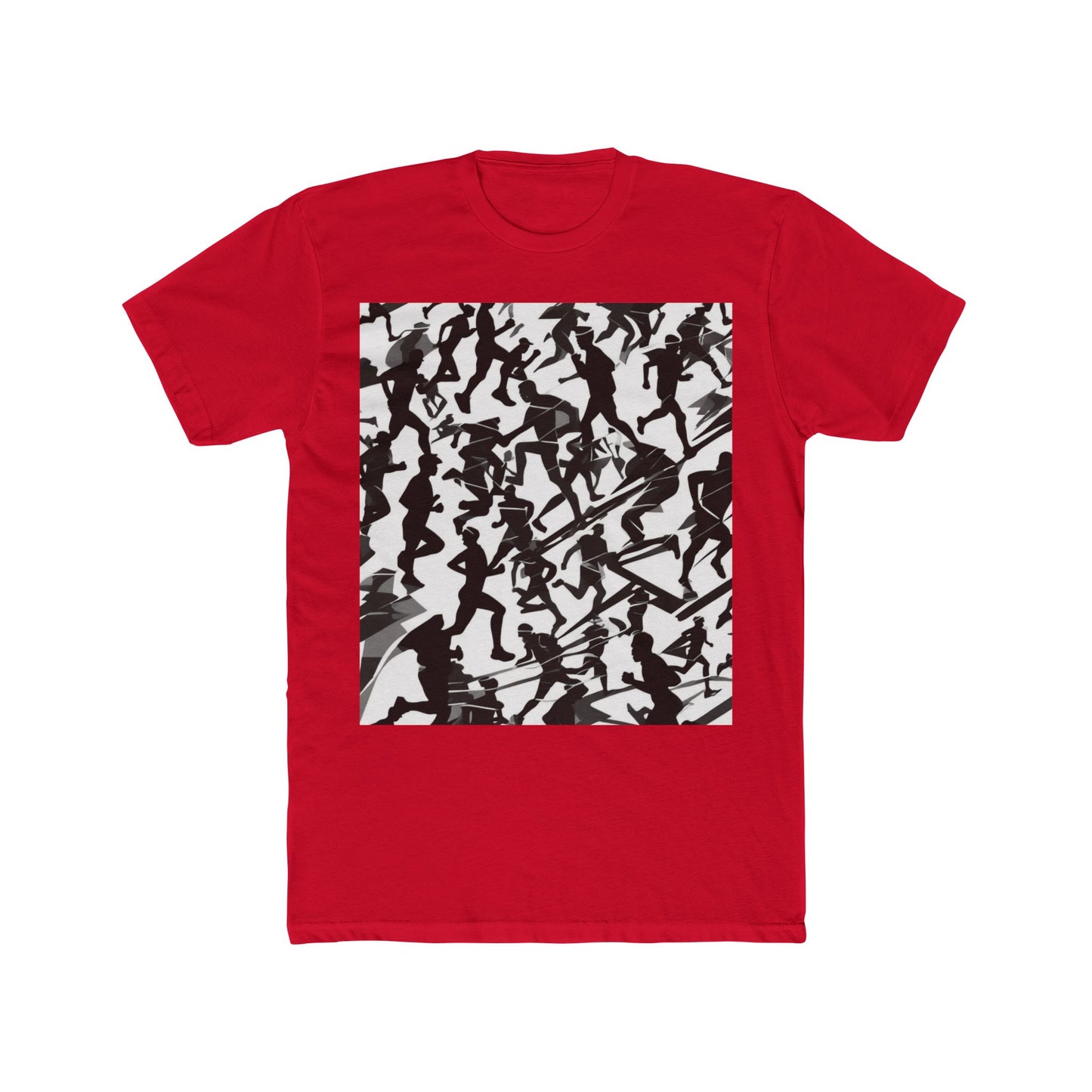 boostlete-field-day-scene-marathoner-motion-paper-0156 — Unisex Cotton Crew Tee (NL 3600)