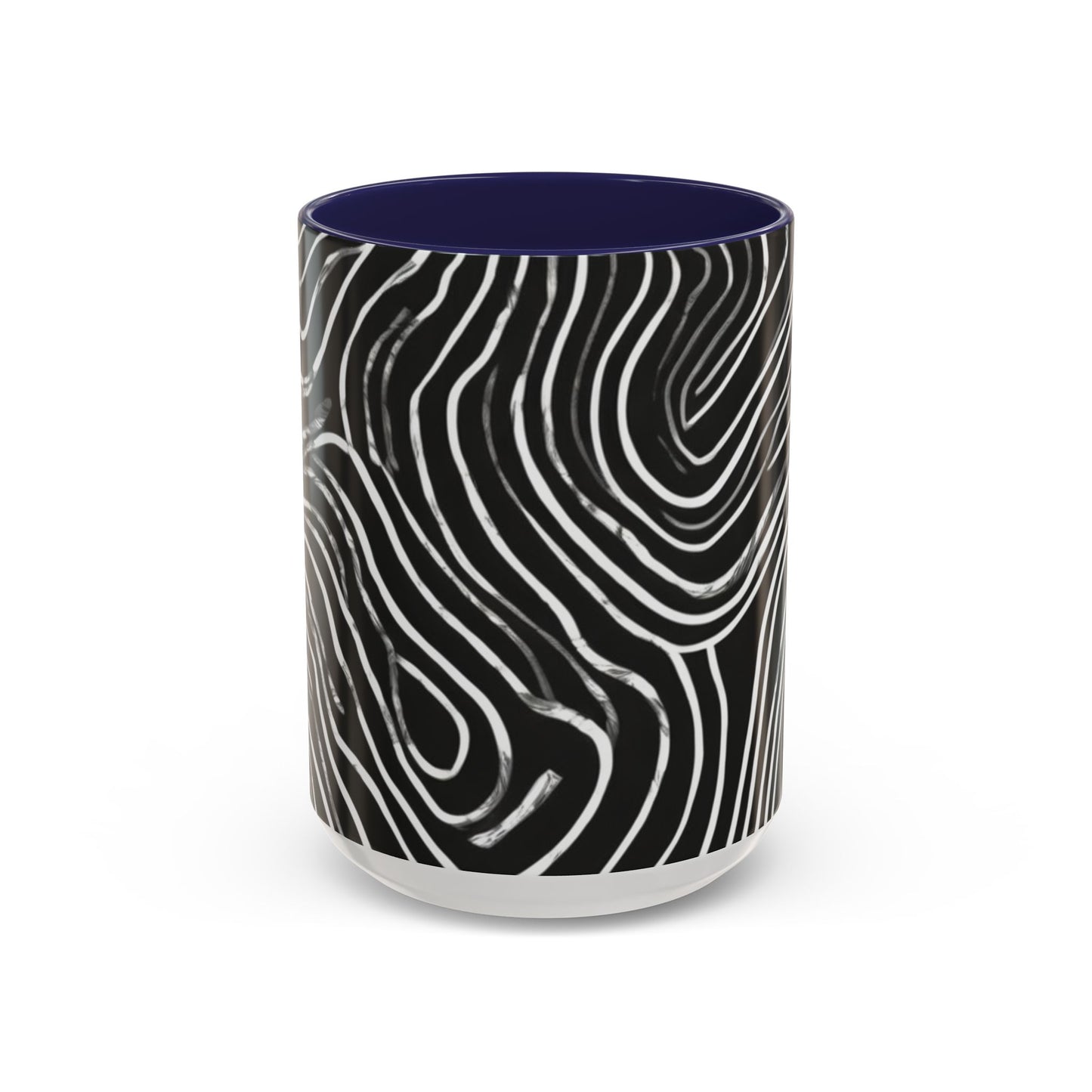 boostlete-field-day-pattern-topographic-badge-0307 — Accent Mug 11oz/15oz