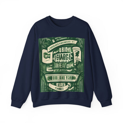 boostlete-am-crew-type-charge-ahead-banner-paper-0965 — Unisex Heavy Blend Crewneck (G18000)