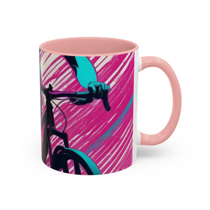 boostlete-field-day-scene-cyclist-glitch-engraved-0256 — Accent Mug 11oz/15oz