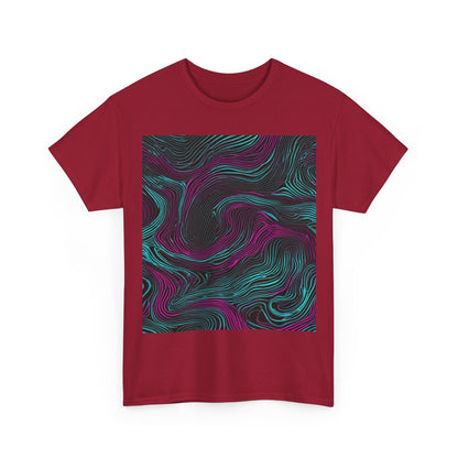 boostlete-am-crew-pattern-topographic-monoline-0075 — Unisex Heavy Cotton Tee (Gildan 5000)