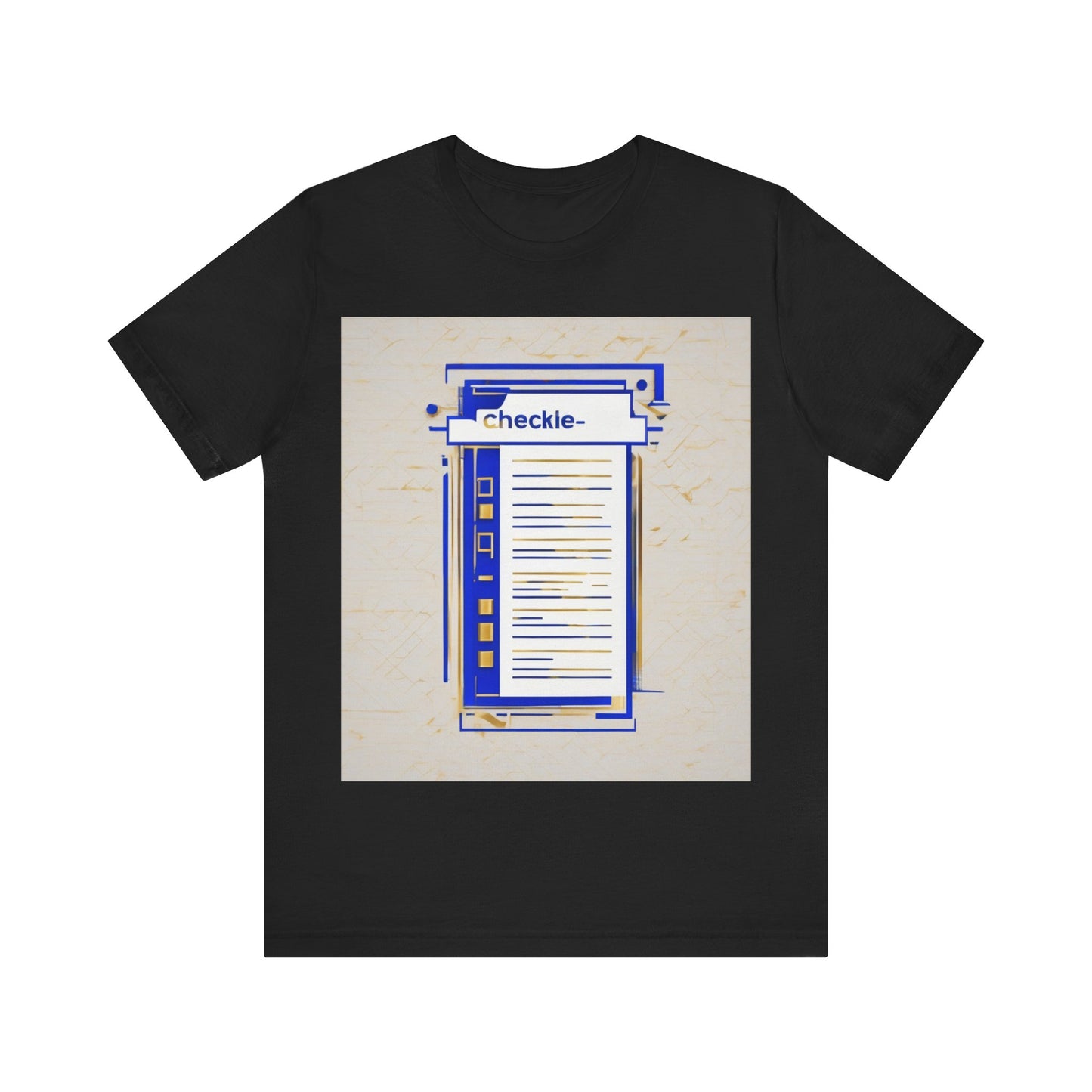 boostlete-am-crew-icon-checklist-glitch-badge-0018 — Unisex Jersey Short Sleeve (B+C 3001)