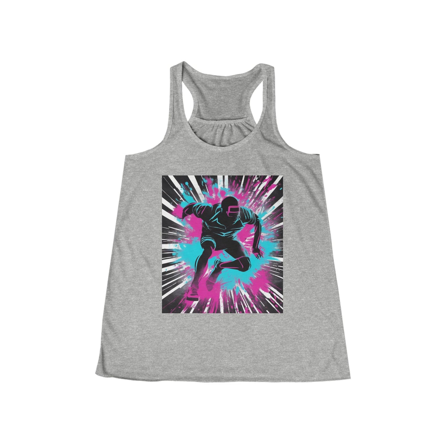 boostlete-recovery-progress-scene-sprinter-chalk-bold-0220 — Women's Flowy Racerback Tank (B+C 8800)