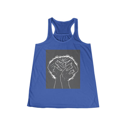 boostlete-am-crew-scene-athlete-high-modern-0308 — Women's Flowy Racerback Tank (B+C 8800)