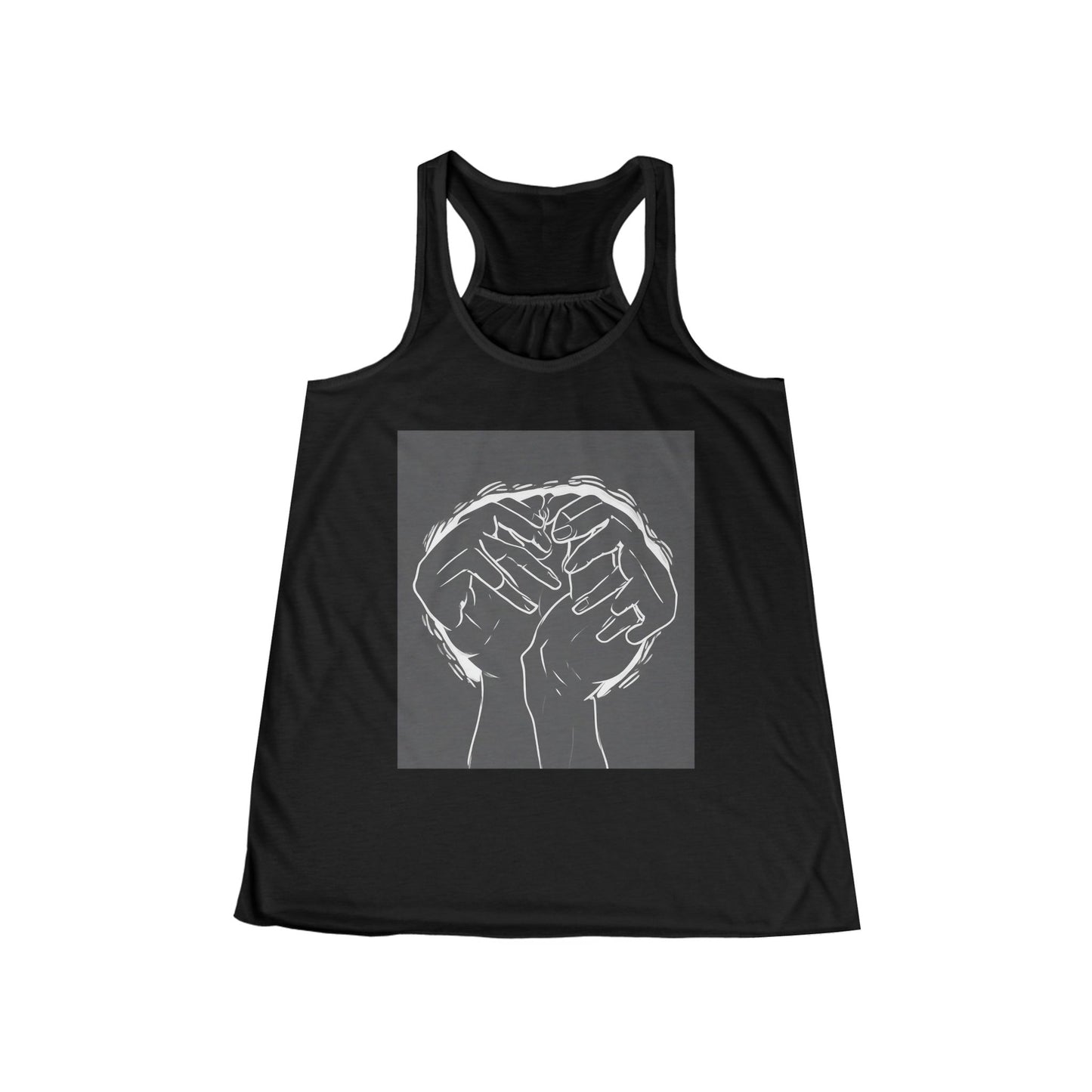 boostlete-am-crew-scene-athlete-high-modern-0308 — Women's Flowy Racerback Tank (B+C 8800)