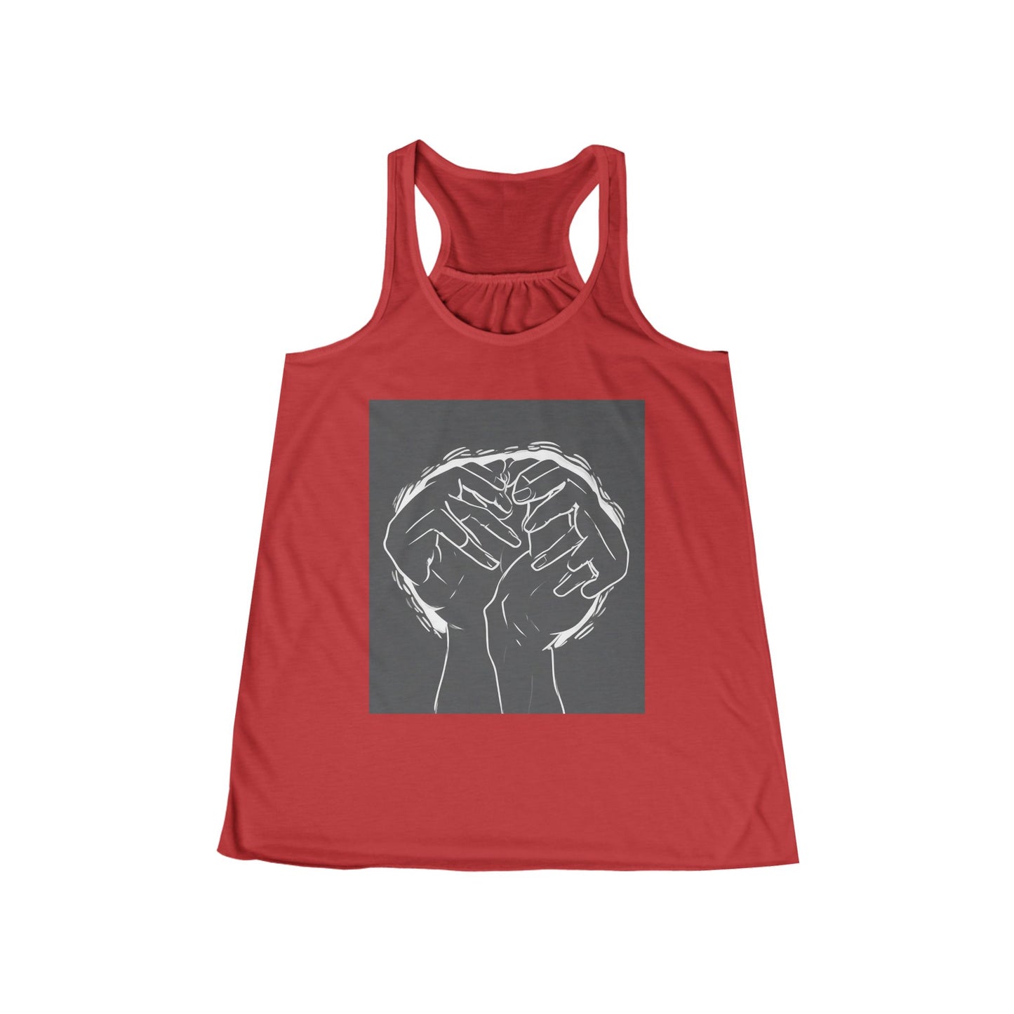boostlete-am-crew-scene-athlete-high-modern-0308 — Women's Flowy Racerback Tank (B+C 8800)