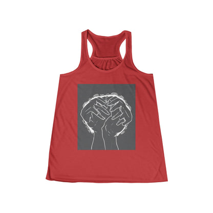 boostlete-am-crew-scene-athlete-high-modern-0308 — Women's Flowy Racerback Tank (B+C 8800)