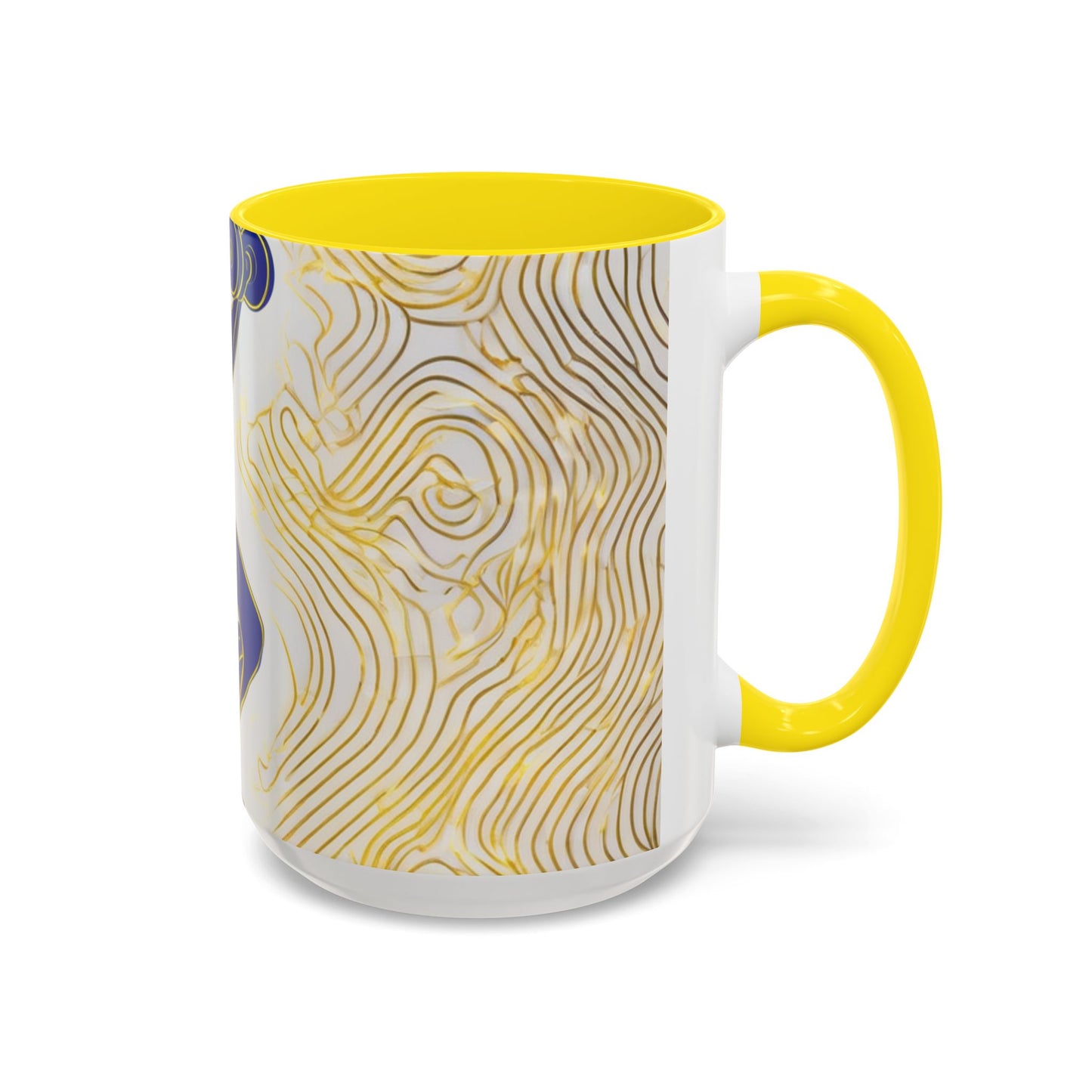 boostlete-iron-intent-scene-lunge-neon-line-art-0392 — Accent Mug 11/15oz