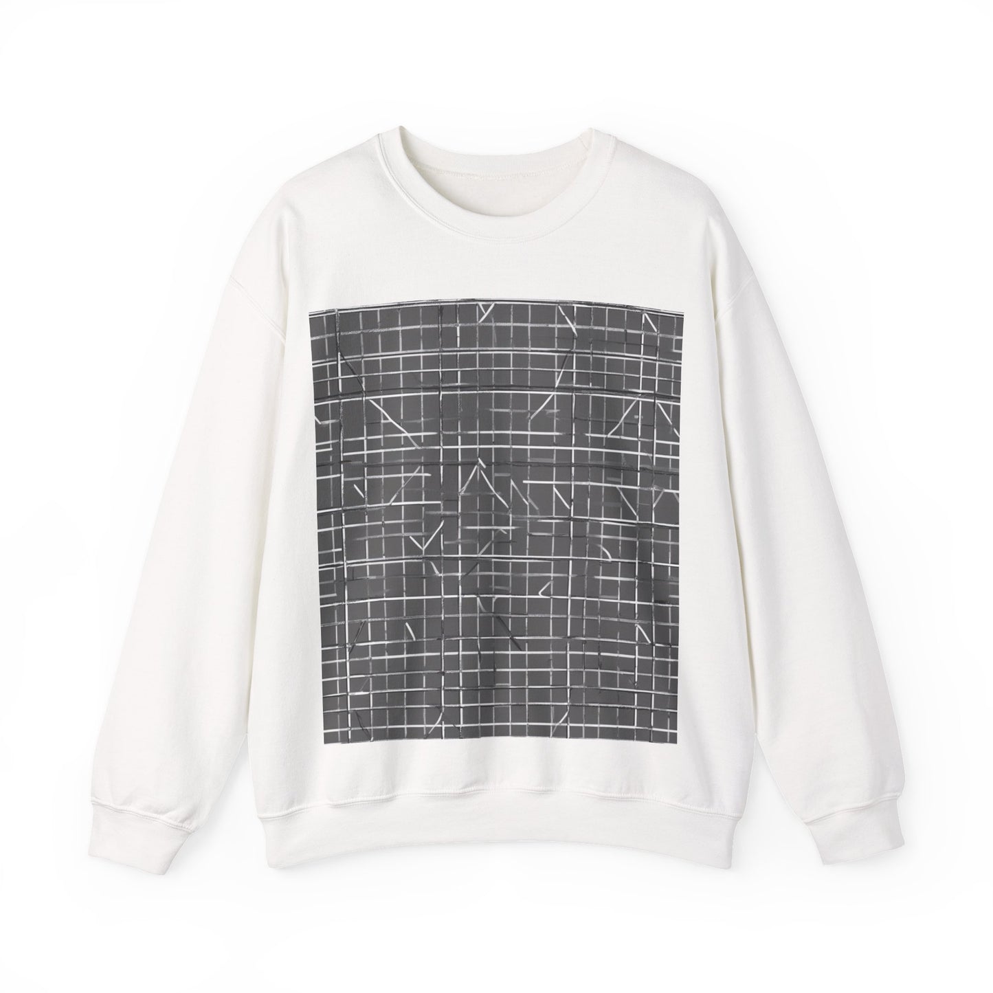 boostlete-rise-grind-pattern-plate-number-monoline-0291 — Unisex Heavy Blend Crewneck Sweatshirt (Gildan)