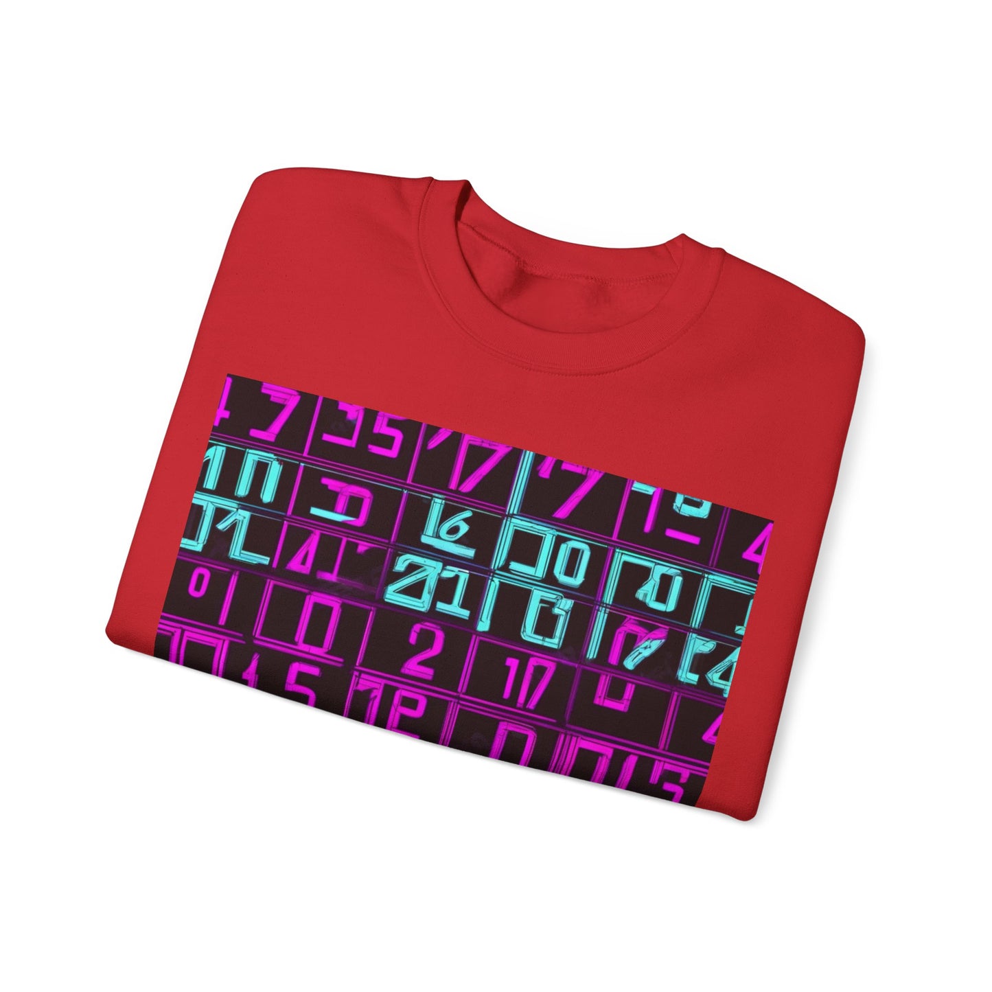 boostlete-iron-intent-pattern-plate-number-retro-0227 — Unisex Heavy Blend Crewneck Sweatshirt (Gildan)