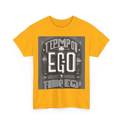 boostlete-mile-by-mile-type-tempo-over-ego-banner-modern-0093 — Unisex Heavy Cotton Tee (Gildan 5000)