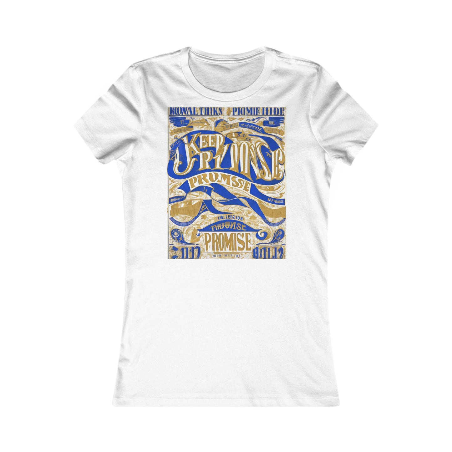 boostlete-am-crew-type-keep-the-promise-split-engraved-0101 — Women's Favorite Tee (B+C 6004)