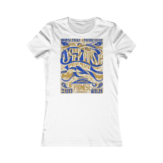 boostlete-am-crew-type-keep-the-promise-split-engraved-0101 — Women's Favorite Tee (B+C 6004)