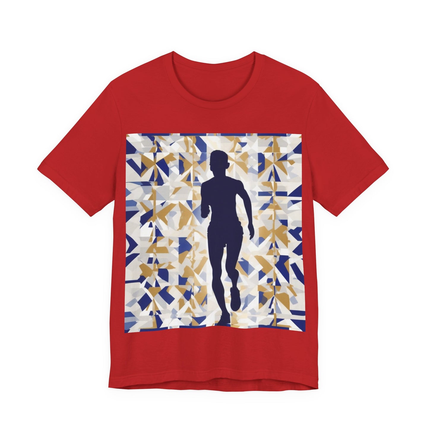 boostlete-recovery-progress-scene-marathoner-matte-geometric-0448 — Unisex Jersey Short Sleeve (B+C 3001)