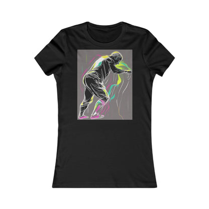 boostlete-iron-intent-scene-athlete-neon-monoline-0140 — Women's Favorite Tee (B+C 6004)