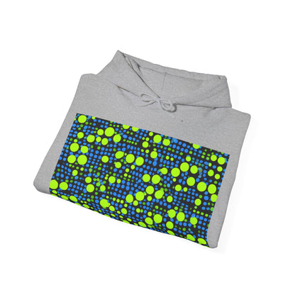 boostlete-mile-by-mile-pattern-dotted-geometric-0071 — Unisex Heavy Blend Hooded Sweatshirt (Gildan)