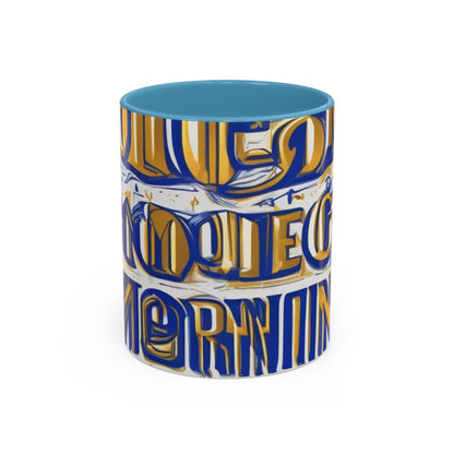boostlete-am-crew-type-own-the-morning-outline-over-solid-vector-0429 — Accent Mug 11/15oz