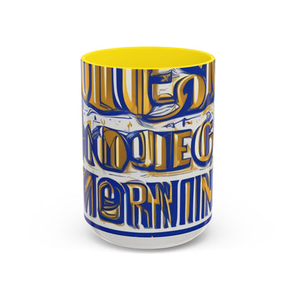 boostlete-am-crew-type-own-the-morning-outline-over-solid-vector-0429 — Accent Mug 11/15oz