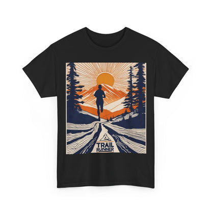 boostlete-iron-intent-scene-trail-glitch-badge-0100 — Unisex Heavy Cotton Tee (Gildan 5000)