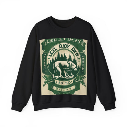 boostlete-quiet-power-type-leg-day-loyal-micro-badge-0357 — Unisex Heavy Blend Crewneck (G18000)