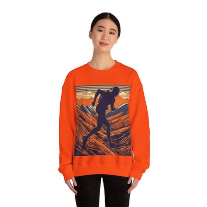 boostlete-iron-intent-scene-trail-3d-retro-0764 — Unisex Heavy Blend Crewneck (G18000)