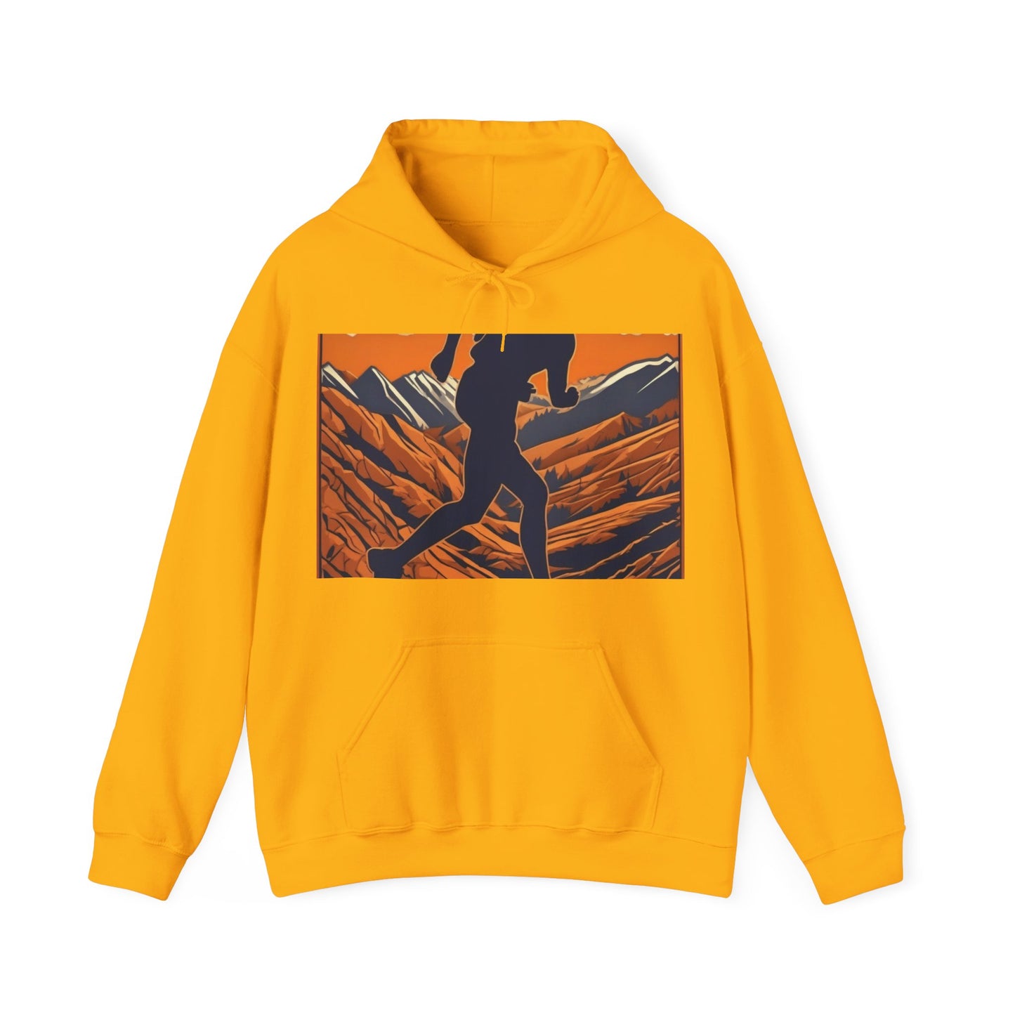 boostlete-iron-intent-scene-trail-3d-retro-0764 — Unisex Heavy Blend Hoodie (G18500)