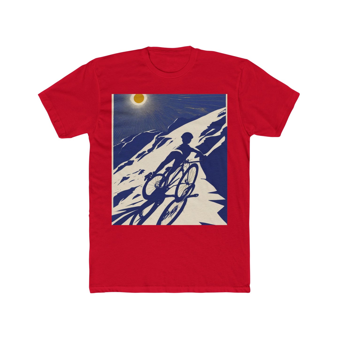 boostlete-am-crew-scene-cyclist-offset-bold-0008 — Unisex Cotton Crew Tee (NL 3600)