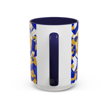 boostlete-field-day-icon-barbell-grainy-line-art-0906 — Accent Mug 11/15oz