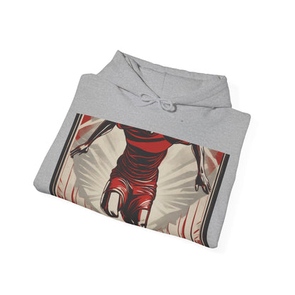 boostlete-am-crew-scene-sprinter-outline-athletic-0228 — Unisex Heavy Blend Hooded Sweatshirt (Gildan)