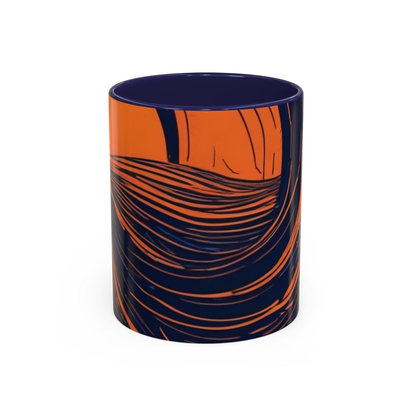 boostlete-rise-grind-icon-sunrise-speed-line-art-0202 — Accent Mug 11oz/15oz
