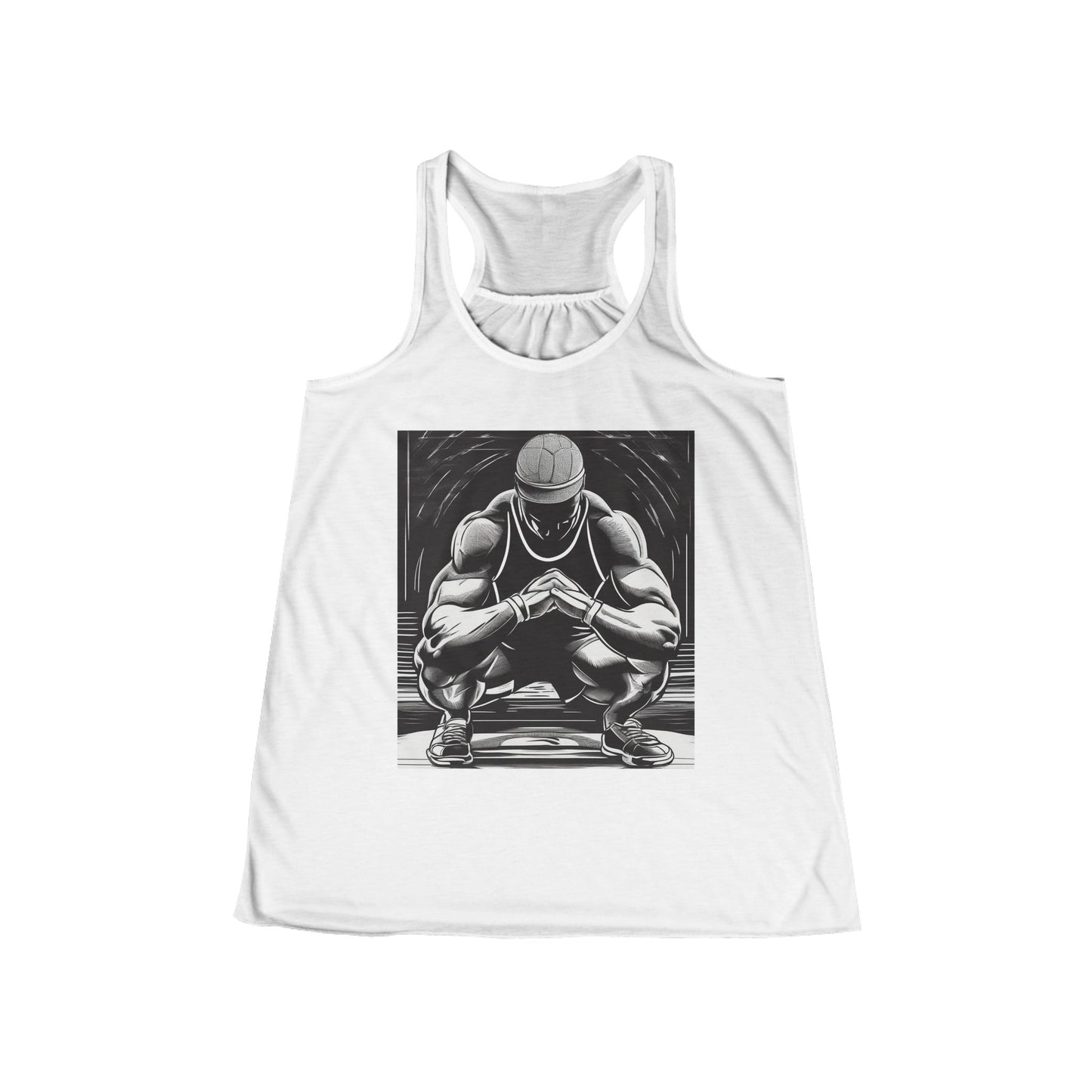boostlete-pr-season-scene-athlete-outline-athletic-0144 — Women's Flowy Racerback Tank (B+C 8800)