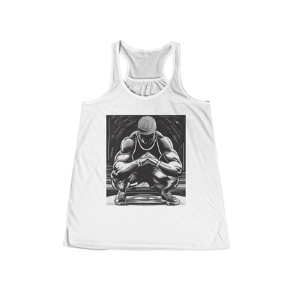 boostlete-pr-season-scene-athlete-outline-athletic-0144 — Women's Flowy Racerback Tank (B+C 8800)