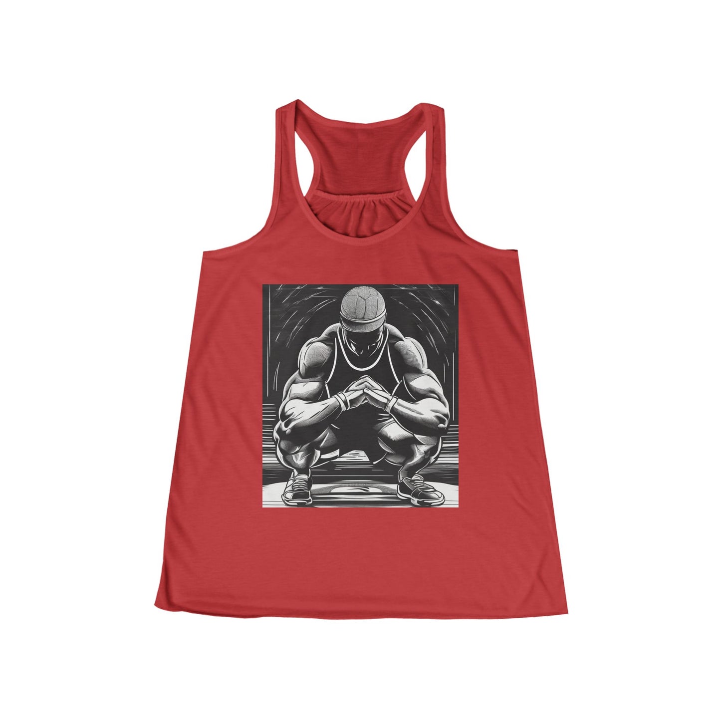 boostlete-pr-season-scene-athlete-outline-athletic-0144 — Women's Flowy Racerback Tank (B+C 8800)
