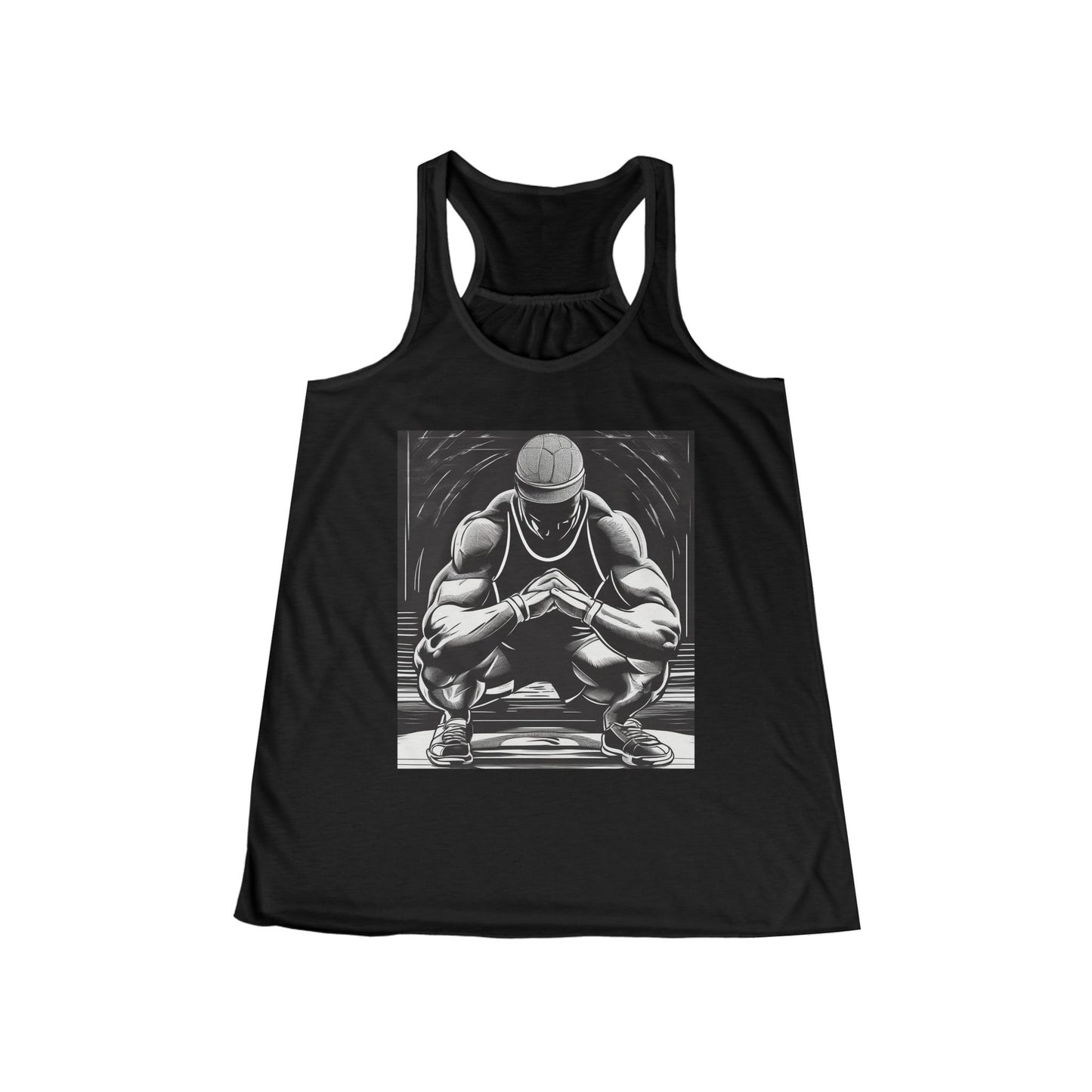 boostlete-pr-season-scene-athlete-outline-athletic-0144 — Women's Flowy Racerback Tank (B+C 8800)