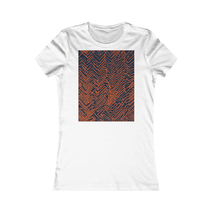 boostlete-field-day-pattern-ekg-modern-0087 — Women's Favorite Tee (B+C 6004)