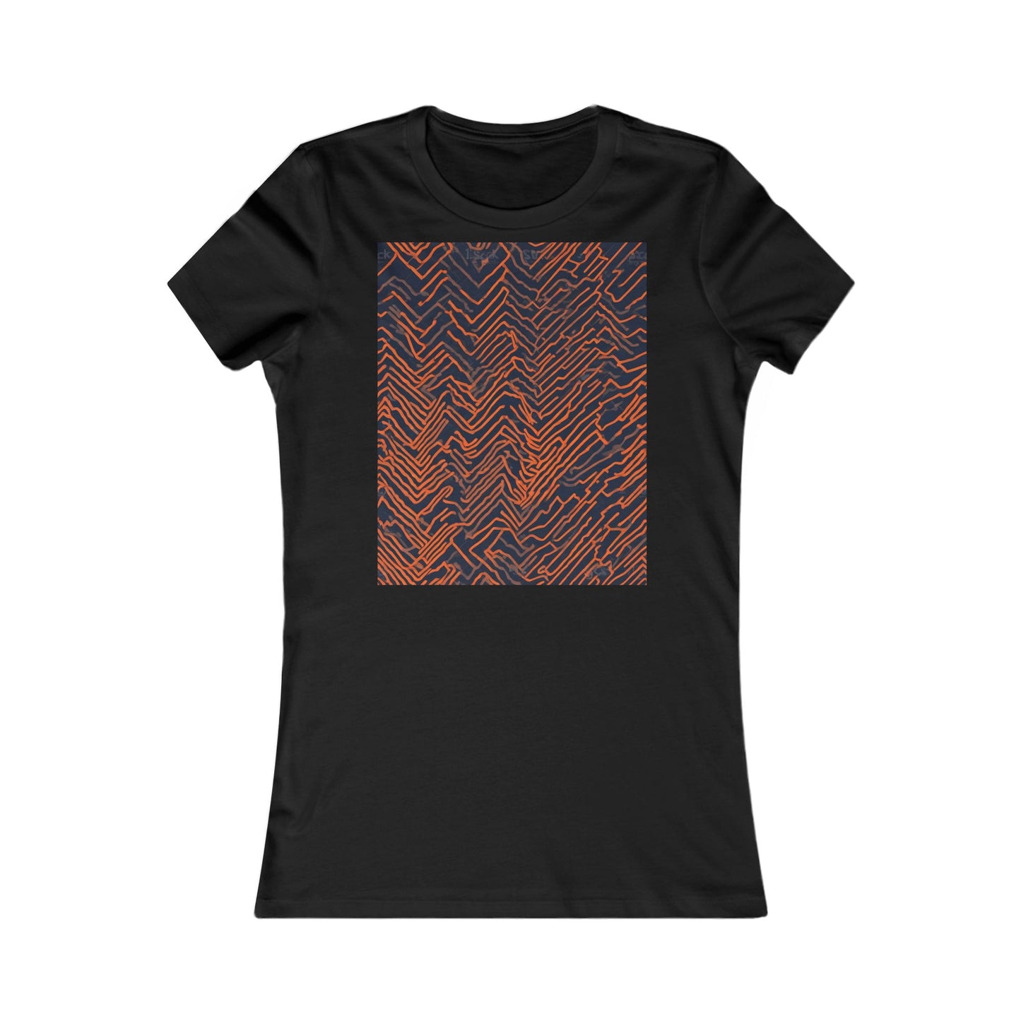 boostlete-field-day-pattern-ekg-modern-0087 — Women's Favorite Tee (B+C 6004)
