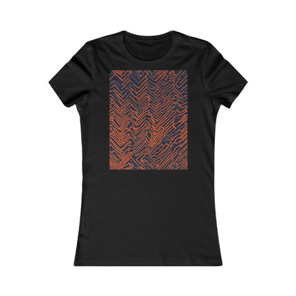 boostlete-field-day-pattern-ekg-modern-0087 — Women's Favorite Tee (B+C 6004)