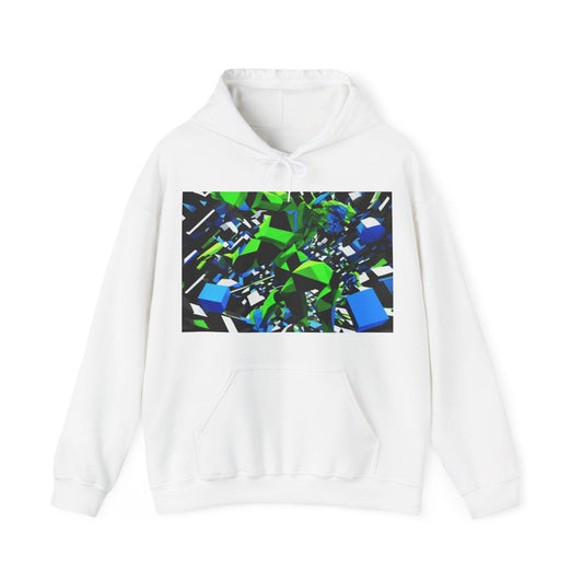 boostlete-pr-season-scene-sprinter-3d-geometric-0896 — Unisex Heavy Blend Hoodie (G18500)