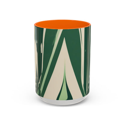 boostlete-quiet-power-icon-water-glitch-retro-0186 — Accent Mug 11oz/15oz