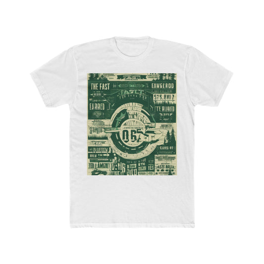 boostlete-mile-by-mile-type-fast-is-earned-big-blueprint-0041 — Unisex Cotton Crew Tee (NL 3600)