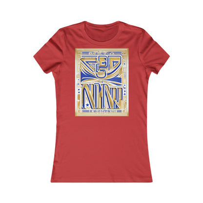 boostlete-boost-mode-type-earned-not-given-outline-over-solid-line-art-0005 — Women's Favorite Tee (B+C 6004)