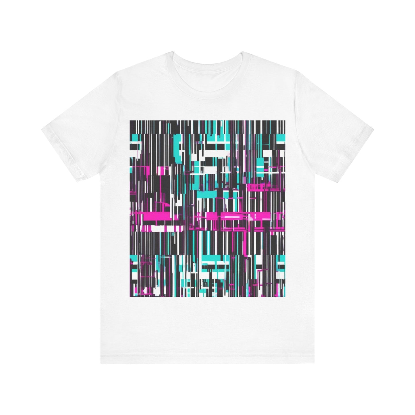 boostlete-am-crew-pattern-barcode-bold-0023 — Unisex Jersey Short Sleeve (B+C 3001)